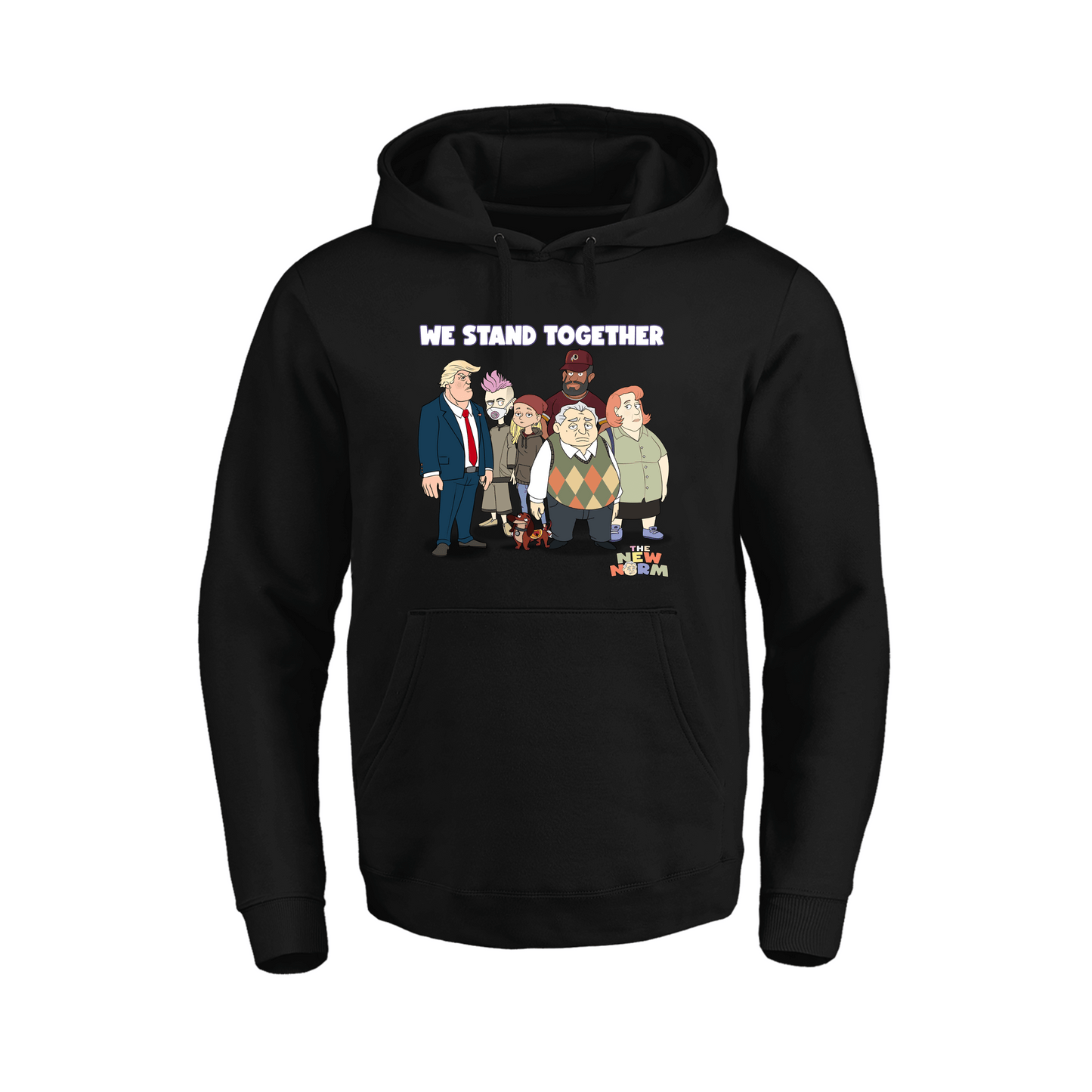 We Stand Together Black Hoodie