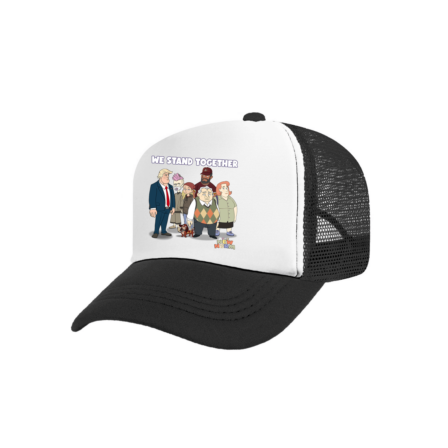 We Stand Together Black Trucker Hat